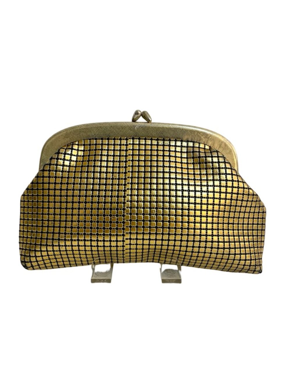 Regale Ltd. Vintage Gold Mesh Evening Clutch Purse